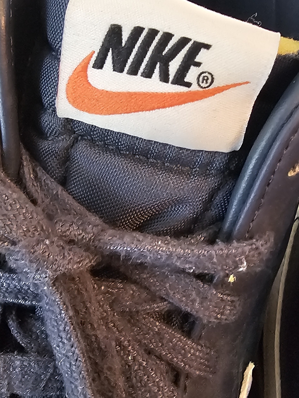 Nike Navy High-Top Sneakers with White Swoosh - Picture 3 of 7